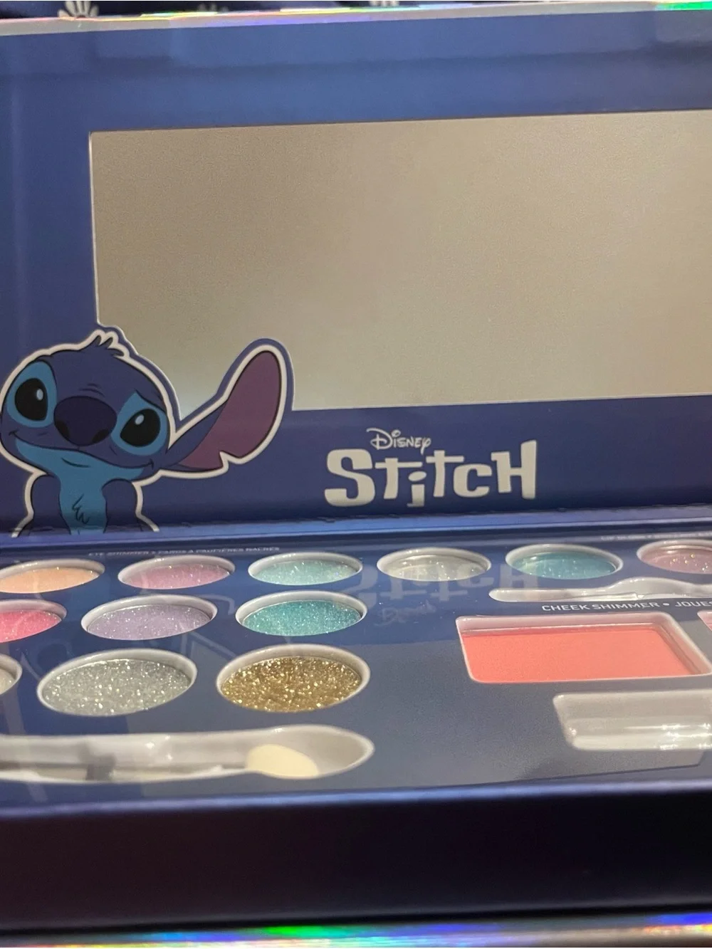 Disney Lilo and Stitch Eye, Lip, and Cheek Makeup Set with Mini Brushes - NEW